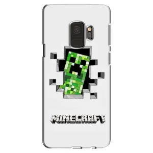 Чехол Майнкрафт на Samsung Galaxy S9, G960 (AlphaPrint) Minecraft (крипер Майнкрафт)
