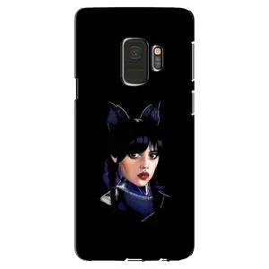 Чехлы Венсдей на Samsung Galaxy S9, G960 Уэнсдей (AlphaPrint) (серьезная Уэнздей)