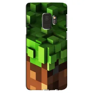 Чехол Майнкрафт на Samsung Galaxy S9, G960 (AlphaPrint) Minecraft (текстура Майнкрафт)