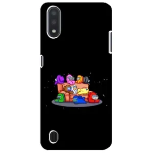 Чехол Амонг Ас для Sansung Galaxy M01 Core (A013F) (AlphaPrint) (Амонг-ас)