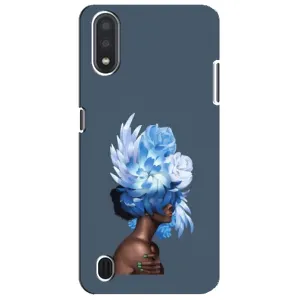 Чехлы (ART) Цветы на Sansung Galaxy M01 Core (A013F) (VPrint) (Цветы на голове)