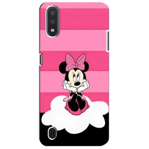 Эксклюзивный чехол для Sansung Galaxy M01 Core (A013F) (AlphaPrint - Мультяшные) (Девочка Maus)