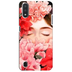 Чехлы (ART) Цветы на Sansung Galaxy M01 Core (A013F) (VPrint) (Глаза в цветах)