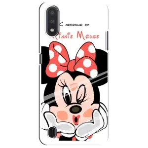 Эксклюзивный чехол для Sansung Galaxy M01 Core (A013F) (AlphaPrint - Мультяшные) (Маус Минни)