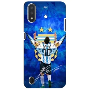 Чехлы для Sansung Galaxy M01 Core (A013F) (Leo чемпион) (AlphaPrint) (Месси сборная)