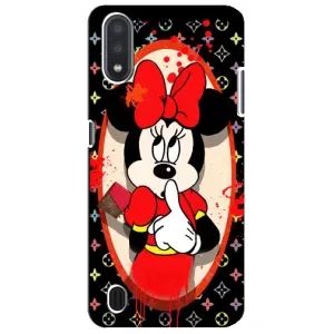 Чехол Disney Mouse Sansung Galaxy M01 Core (A013F) (PREMIUMPrint) (Минни Маус ЛВ)