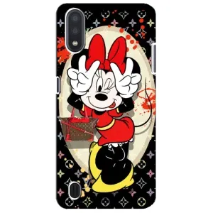Чехол Disney Mouse Sansung Galaxy M01 Core (A013F) (PREMIUMPrint) (Минни peace)