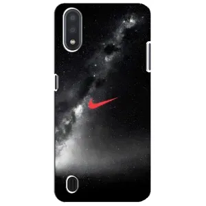Чохол для Sansung Galaxy M01 Core (A013F) - з принтом Найк (AlphaPrint) (Найк червоний)