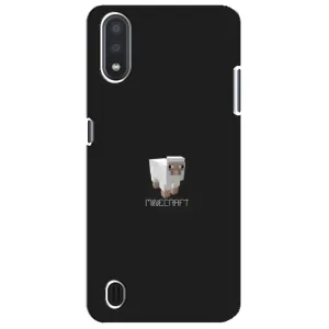 Чехол Майнкрафт на Sansung Galaxy M01 Core (A013F) (AlphaPrint) Minecraft (Овечка Майнкрафт)