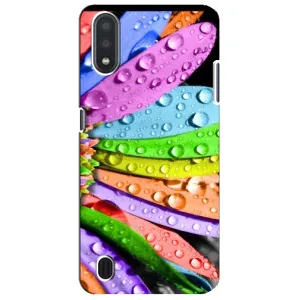 Чехлы (ART) Цветы на Sansung Galaxy M01 Core (A013F) (VPrint) (Семицветик)