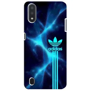 Чохли Адидас для Sansung Galaxy M01 Core (A013F) (AlphaPrint) (Синій Адідас)
