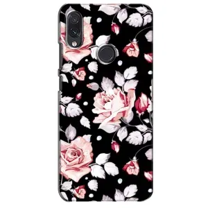 Чехлы с Цветами для Sansung Galaxy M01s (VPrint) (Цветочки на черном)