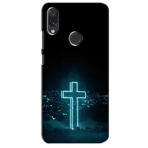Чехол для Sansung Galaxy M01s (AlphaPrint) - (Христианские) (Крест и город)