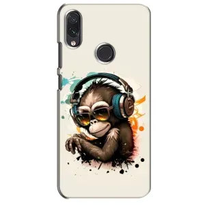 Чохол з Мавпами Sansung Galaxy M01s - (AlphaPrint) (Макака в навушниках)