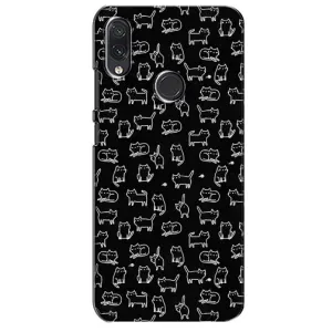 Чехол с принтом для Sansung Galaxy M01s (AlphaPrint) Модные коты (Меленькие котики)