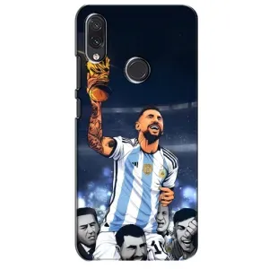 Чехлы для Sansung Galaxy M01s (Leo чемпион) (AlphaPrint) (Месси с кубком)