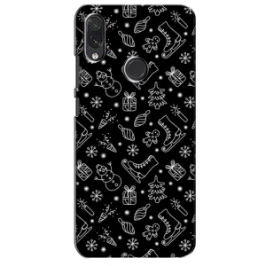 Новорічні, Святкові Чохли для Sansung Galaxy M01s - 2024 год (Новорічний фон)