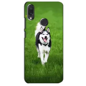 Чохол з Хаскі Sansung Galaxy M01s - (AlphaPrint) (Радісний Хаскі)