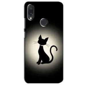 Чехол с принтом для Sansung Galaxy M01s (AlphaPrint) Модные коты (Силуэт котика)