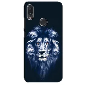 Чохол з картинкою ЛЕВ для Sansung Galaxy M01s (VPrint) (Синій Лев)