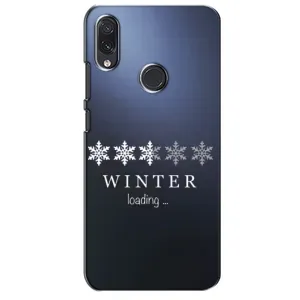 Зимні Чохли для Самсунг Галаксі М01с - прозорий фон (Winter loading)