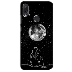 Чохол з малюнком кіт на Sansung Galaxy M10s (Дівчина з котом)