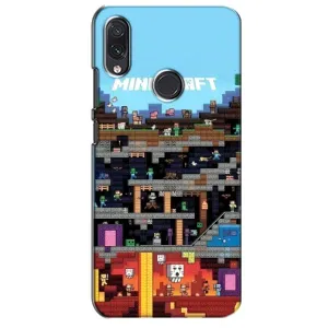 Чехол Майнкрафт на Sansung Galaxy M10s (AlphaPrint) Minecraft (фон Minecraft)