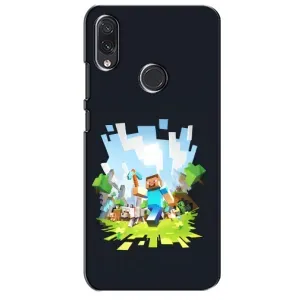 Чехол Майнкрафт на Sansung Galaxy M10s (AlphaPrint) Minecraft (персонажи Minecraft)