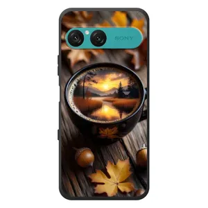 Чехол с уникальным дизайном «Осень с кофе» для Sony Xperia 10 VII