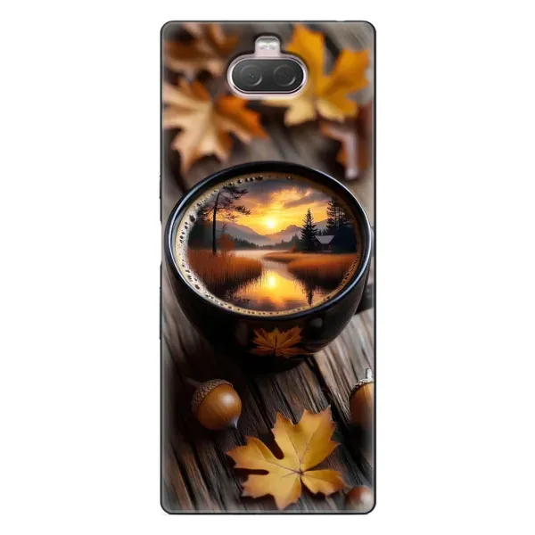 Чехол с принтом «Темный кофе» для Sony Xperia 10