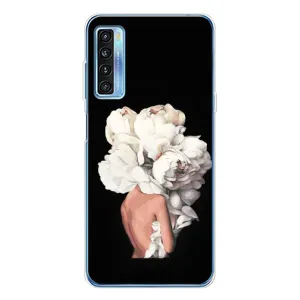 Чехлы (ART) Цветы на TCL 20L Plus (VPrint)