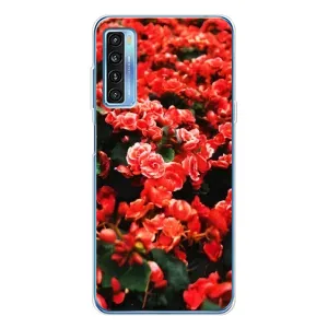 Чохли з квітами для TCL 20L Plus (VPrint) (Квіти червоні)