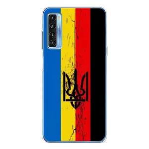 Украинские Чехлы для TCL 20L Plus с картинкой УПА (AlphaPrint) (Флаг УПА)