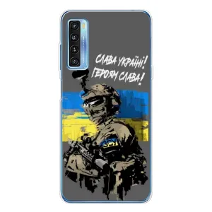 Чехлы с картинкой ЗСУ для TCL 20L Plus (AlphaPrint) (Героям Слава)