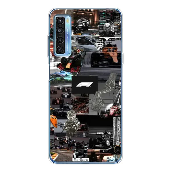 Чехол с принтом «Гоночный коллаж Ф1» для TCL 20L Plus Чехол с принтом «Гоночный коллаж Ф1» для TCL 20L Plus