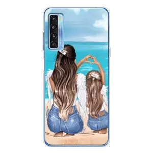 Чехол с печатью для TCL 20L Plus - (Мама с ребенком) (AlphaPrint)