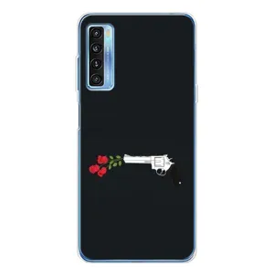 Чехлы (ART) Цветы на TCL 20L Plus (VPrint) (Неочікувані квіти)