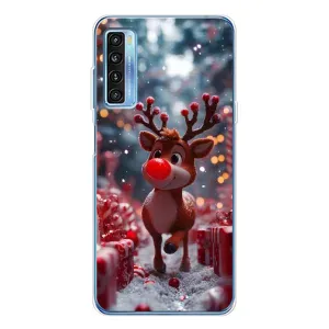 Чехол с принтом «Олень среди подарков» для TCL 20L Plus