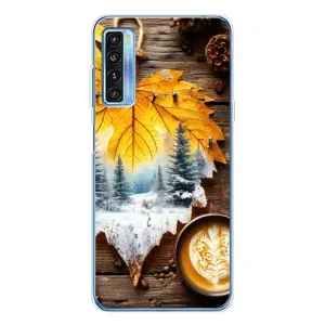 Чехол с принтом «Осенне-зимний кофе» для TCL 20L Plus