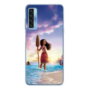 Чехол с принтом «Моана с веслом» для TCL 20L Plus