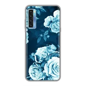 Чехлы (ART) Цветы на TCL 20L (VPrint) (Блактині бутони)