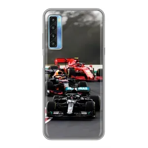 Чехол с принтом «Гонка Формула 1» для TCL 20L
