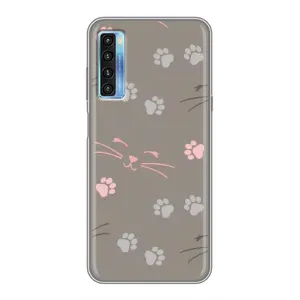 Чохол з принтом «Лапи і вуса» для TCL 20L