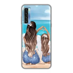 Чехол с печатью для TCL 20L - (Мама с ребенком) (AlphaPrint)