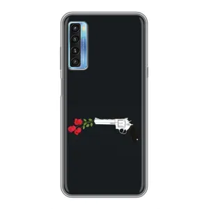 Чехлы (ART) Цветы на TCL 20L (VPrint) (Неочікувані квіти)