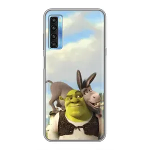 Чехол с принтом «Шрек и Осел» для TCL 20L