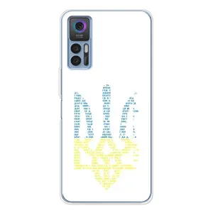Чехлы для TCL 30 Plus  Укр. Символика (AlphaPrint) (Герб из букв)