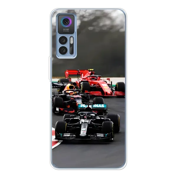 Чехол с принтом «Гонка Формула 1» для TCL 30 Plus Чехол с принтом «Гонка Формула 1» для TCL 30 Plus