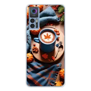 Чехол с принтом «Кофе и тыковки» для TCL 30 Plus