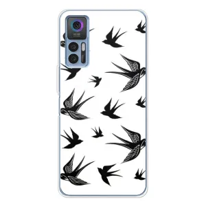 Чехол с птицами на TCL 30 Plus (VPrint)